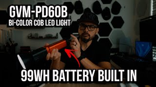 GVM PD60B  COB Light with 99wh battery built in [upl. by Hinda]