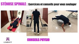 STÉNOSE SPINALE  EXERCICES et CONSEILS du PHYSIO pour vous SOULAGER [upl. by Viafore778]