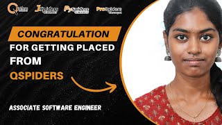 SUCCESS STORY OF SOFTWARE ENGINEER QSpidersJspiders  Chromepet Chennai [upl. by Einal]