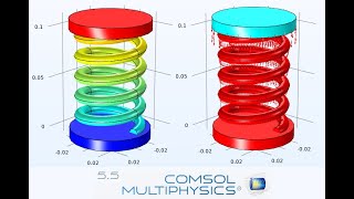 Multibody Dynamic Analysis over spring in Comsol Multiphysic [upl. by Scrivings]