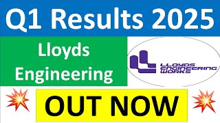 LLOYDS ENGINEERING Q1 results 2025  LLOYDS ENGINEERING results today  LLOYDS ENGINEERING WORKS [upl. by Larianna]