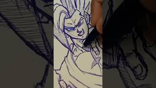 Gohan Beast 😈 drawing ✨ beastgohan gohan shorts youtubeshorts art dragonball [upl. by Moonier841]