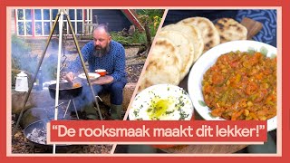 Stoof van geroosterde paprika harissa en kikkererwten  Buiten koken met Ramon 6 [upl. by Enier847]