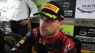 FIA GT World Cup  Winner Laurens Vanthoor interview [upl. by Ailemrac]