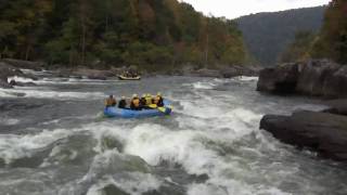 2800 cfs  First Drop of Lost Paddle Rapid Gauley River [upl. by Seppala]