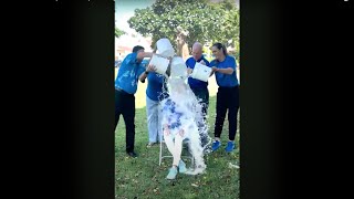 Chaminade University President Lynn Babington ALS Ice Bucket Challenge [upl. by Saihtam875]