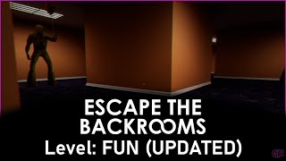 Escape the Backrooms  Beating the Updated Level FUN  No Commentary [upl. by Utley721]