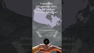 Canadian Citizenship How Easy Can You Become a Citizen canada [upl. by Dlareme]