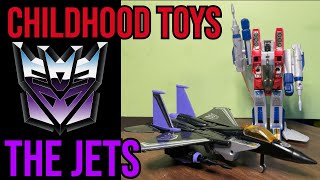 Starscream and Skywarp Childhood Transformers G1 Toys from Hasbro 1984 A Vintage Spotlight [upl. by Barrie]