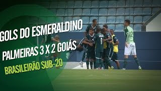 Gols  Palmeiras 3 x 2 Goiás  Brasileirão Sub20 [upl. by Nelloc81]