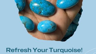 Repolishing Turquoise Natural Cabochons [upl. by Alleuol]