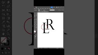 LR logo design youtube letterlogodesignillustrator graphicdesigntutorial [upl. by Llenoil]