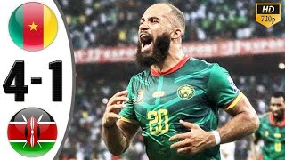 Cameroon vs Kenya 41  All Goals amp Highlights  2024 [upl. by Audwen749]