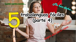 5 trabalenguas fáciles Parte 4  ¡Desafía tu lengua [upl. by Melli]