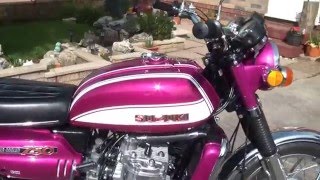 SUZUKI GT750J 1972 RESTORATION FINISHED APR 2016 [upl. by Hiroko820]