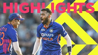 Pandya Stars for Impressive India  Highlights  England v India  1st Mens Vitality IT20 2022 [upl. by Nayarb614]