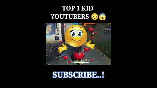 TOP 3 KID YOUTUBERS IN FREEFIRE 😱🔥  FREEFIRE FACTS maheshff totalgaming bestplayer [upl. by Eioj272]