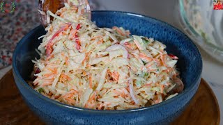 How to Make the Best Coleslaw Salad  COLESLAW RECIPE [upl. by Ernestus]