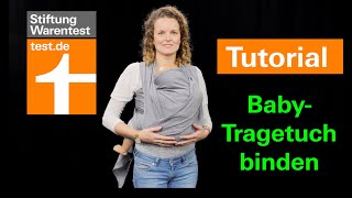 Tutorial BabyTragetuch binden So geht die Wickelkreuztrage Tipps  Anleitung Tragetuch [upl. by Leanne]