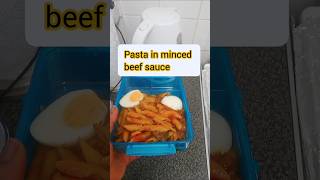 Pasta in tomato sauce with mince beef food cooking pasta foodvideo [upl. by Oaks718]