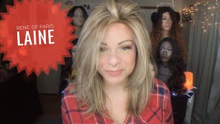 Rene Of Paris LAINE Wig Review  Color Moccachino  Wigscom [upl. by Wylma]