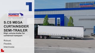 SCS MEGA Curtainsider semitrailer  Schmitz Cargobull english [upl. by Millar]