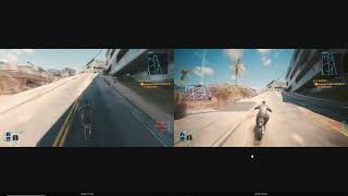 Cyberpunk 2077 with FSR3 mod  Vignette OFF vs ON [upl. by Afas]