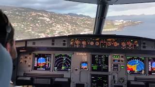 Veja aterragem na Madeira a bordo de avião pilotado por comandante madeirense [upl. by Orenid242]