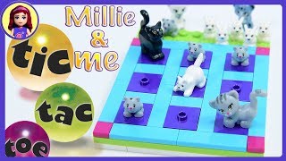 Lego Friends Tic Tac Toe  Millie amp Me  Build and Play [upl. by Dahcir]