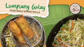 Lumpiang Gulay Fried Vegetable Spring Rolls [upl. by Ciredec252]