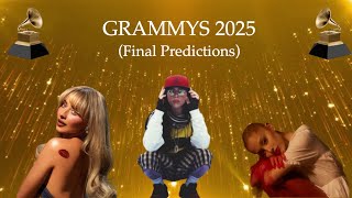 FINAL 2025 Grammy Nomination Predictions [upl. by Eirrahs325]