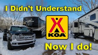 Now I understand KOA campgrounds [upl. by Stanislaus]