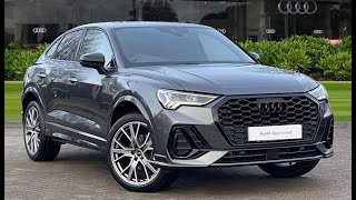 2023 Approved Used Audi Q3 Sportback Black Edition 35 TDI 150 PS S tronic  Stoke Audi [upl. by Nagaem615]