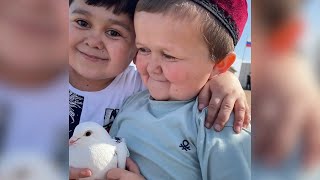 Hasbulla and Abdurozik Declare Peace With a Pigeon [upl. by Zedekiah321]