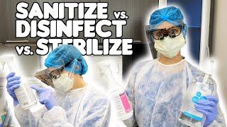 The Difference Between Cleaning Sanitizing Disinfecting Sterilizing Dental Infection Control [upl. by Marozas626]