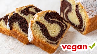 Veganer Marmorkuchen  Bestes Rezept wenn schnell ein leckerer Kuchen her muss der allen schmeckt [upl. by Ybrik438]