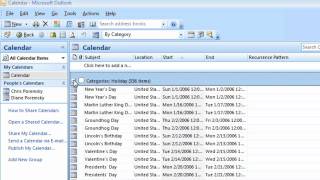 Group by category to delete Holidays from Outlook [upl. by Acinna690]