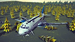 Real Airplane Disasters and Emergency Landings 4  Besiege [upl. by Aerdua]