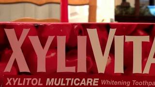 XyliVita Xylitol MultiCare Whitening Toothpaste Pomegranate REVIEW [upl. by Aelahc]