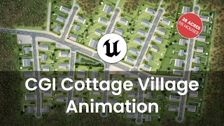 CGI Cottage Village Architectural Animation  Unreal Engine 5 Animation  A huge Animation Project [upl. by Zerep]