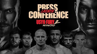 Oleksandr Usyk Vs Tyson Fury 2 amp Undercard Launch Press Conference [upl. by Wilma]