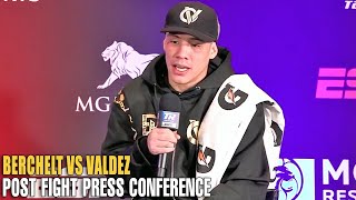 FULL POST FIGHT  OSCAR VALDEZ SPEAKS ON MASSIVE KNOCKOUT OF MIGUEL BERCHELT [upl. by Ocirled]