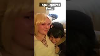 Toga Kidnaps Deku A Mha Cosplay Mini Skit Shorts [upl. by Annerb]