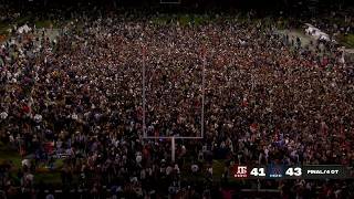 Auburn fans rush the field after wild ending to 4OT thriller vs Texas AampM  ESPN College Football [upl. by Larrisa]