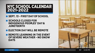 NYC Releases 202122 School Calendar [upl. by Eeznyl670]