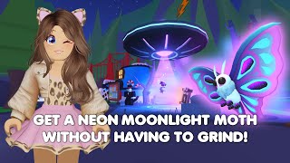 HOW to get a NEON MOONLIGHT MOTH without GRINDING in Adopt me [upl. by Atcliffe]