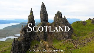 Scotland 4K  Scenic Relaxation Film With Calming Music [upl. by Meade32]