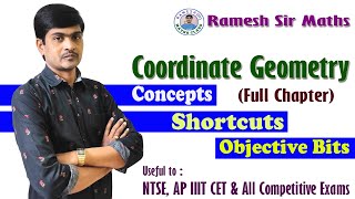 Coordinate Geometry I Class 10 I Concepts amp Objective Bits I NTSE APIIIT Competitive Exams IRamesh [upl. by Nema]