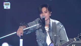 Enhypen Jay visual s playing guitar 🎸 at mama 2024 🥵🔥 [upl. by Imelida]