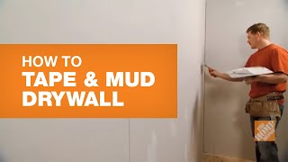 How To Tape and Mud Drywall Reduce Sanding Time  The Home Depot Canada [upl. by Aicilet]